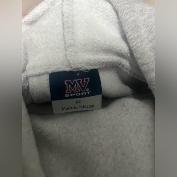 Men’s gray Long Beach Island hoodie - Picture 3 of 3